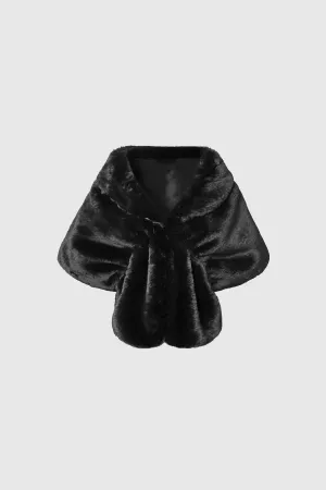 1920s Faux Fur Scarf Wrap Evening Cape