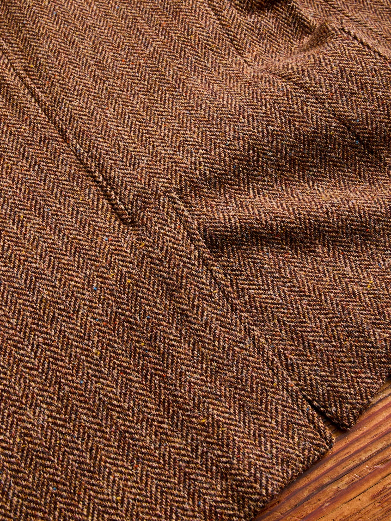 3B Comfort Harris Tweed Jacket in Lt Brown Herringbone