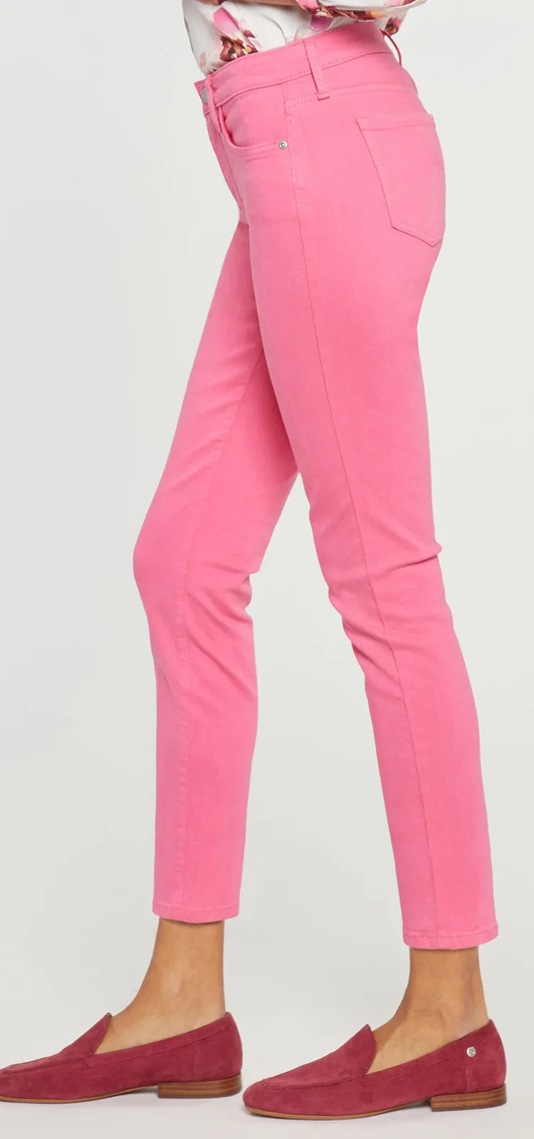 Alina Skinny Jeans Pink Premium Denim | Pink Peony