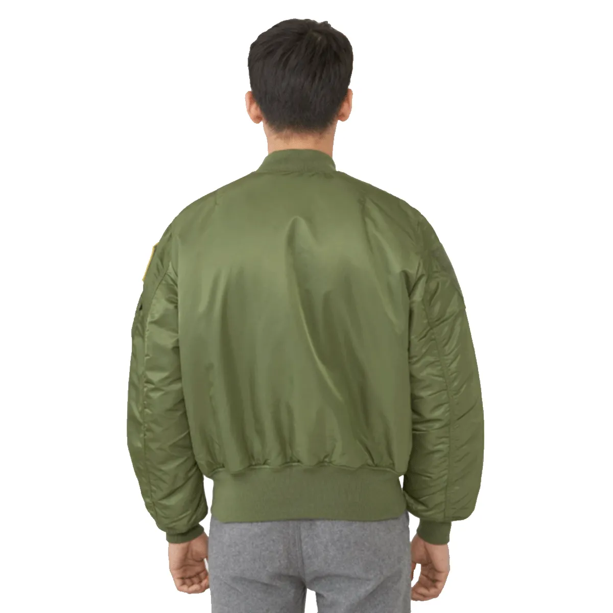 Alpha Industries Men's Sage Green MA-1 Flex Bomber Jacket