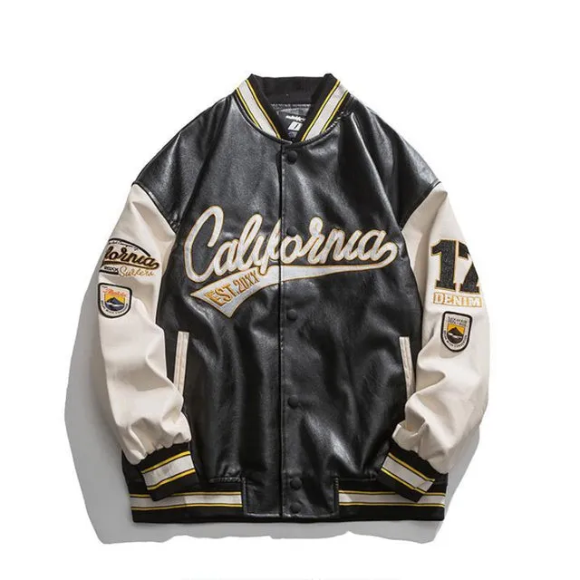 American Y2K vintage letter embroidery pilot jacket