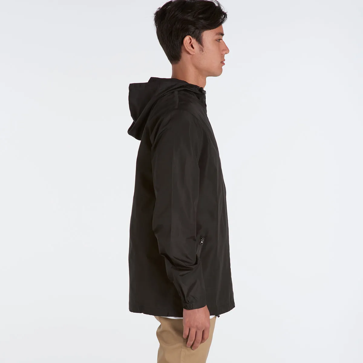 AS Colour Men's Black Section Zip Jacket