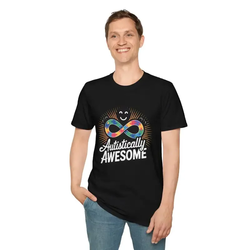 Autistically Awesome Unisex Softstyle T-shirt - Comfort & Style