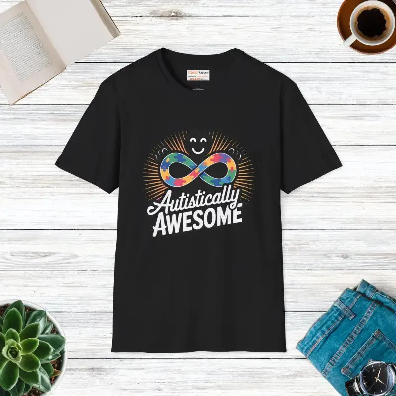 Autistically Awesome Unisex Softstyle T-shirt - Comfort & Style