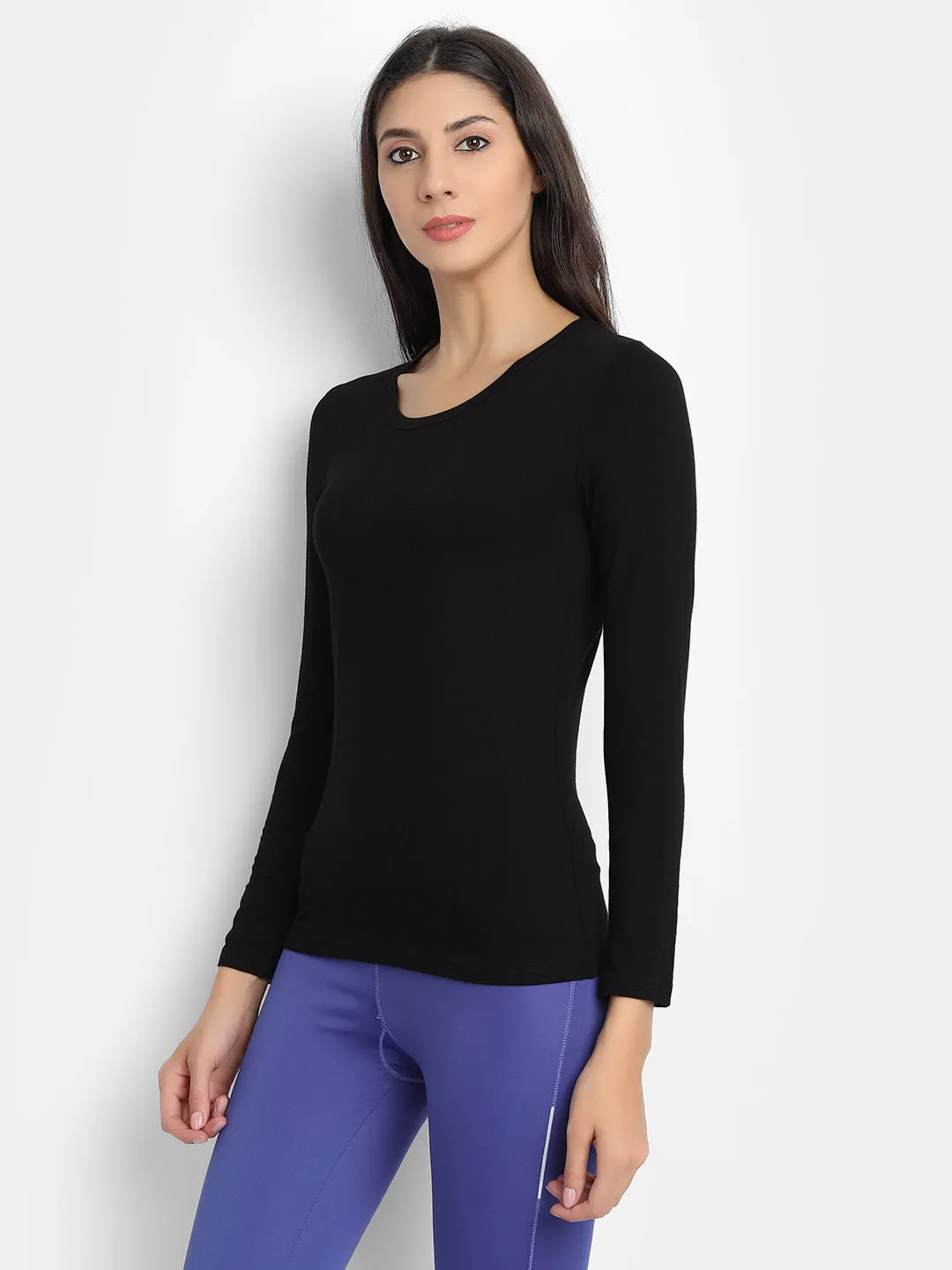 Bamboo Fabric Black Full Sleeves T-Shirt – Ultra-Soft, Breathable, Eco-Friendly, and Moisture-Wicking for Comfort and Sustainable Style | Black