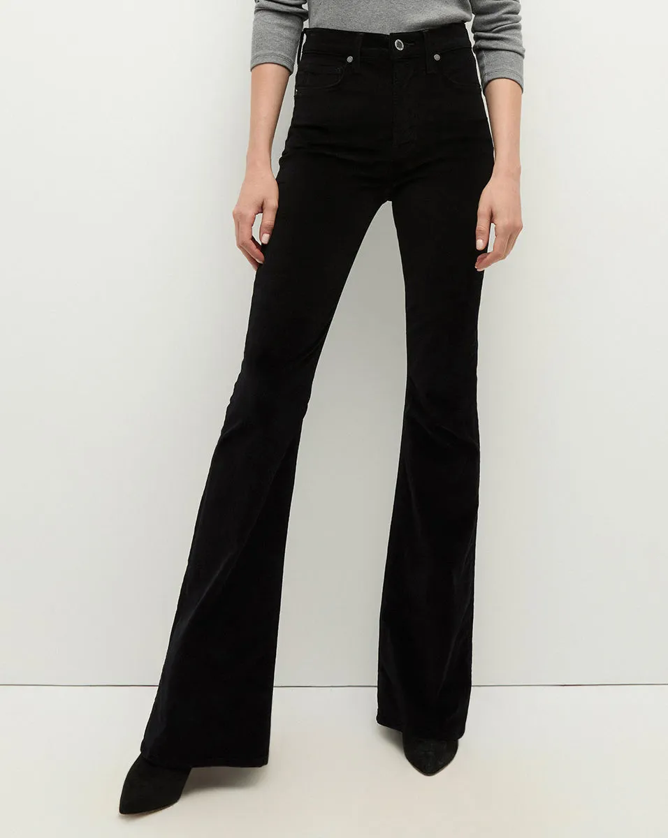 Beverly Velvet Skinny-Flare Pant