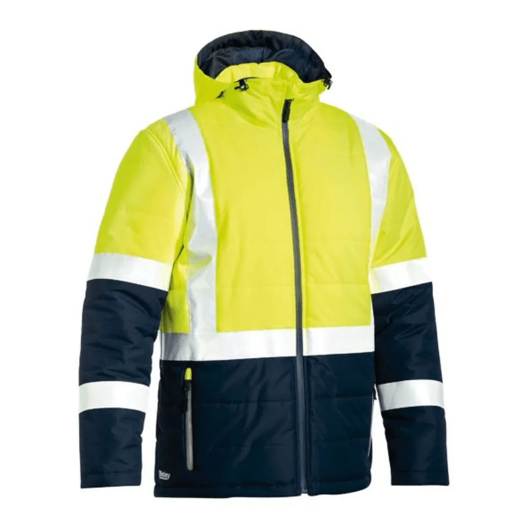 Bisley Men's 2 Tone Hi Vis Puffer Jacket BJ6929HT*