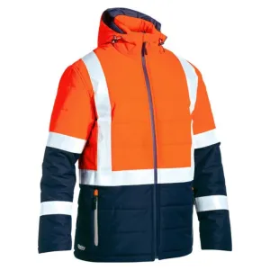 Bisley Men's 2 Tone Hi Vis Puffer Jacket BJ6929HT*