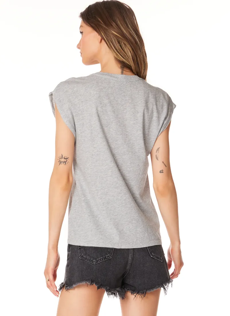 Bobi SS Dolman Tee-H.Gray