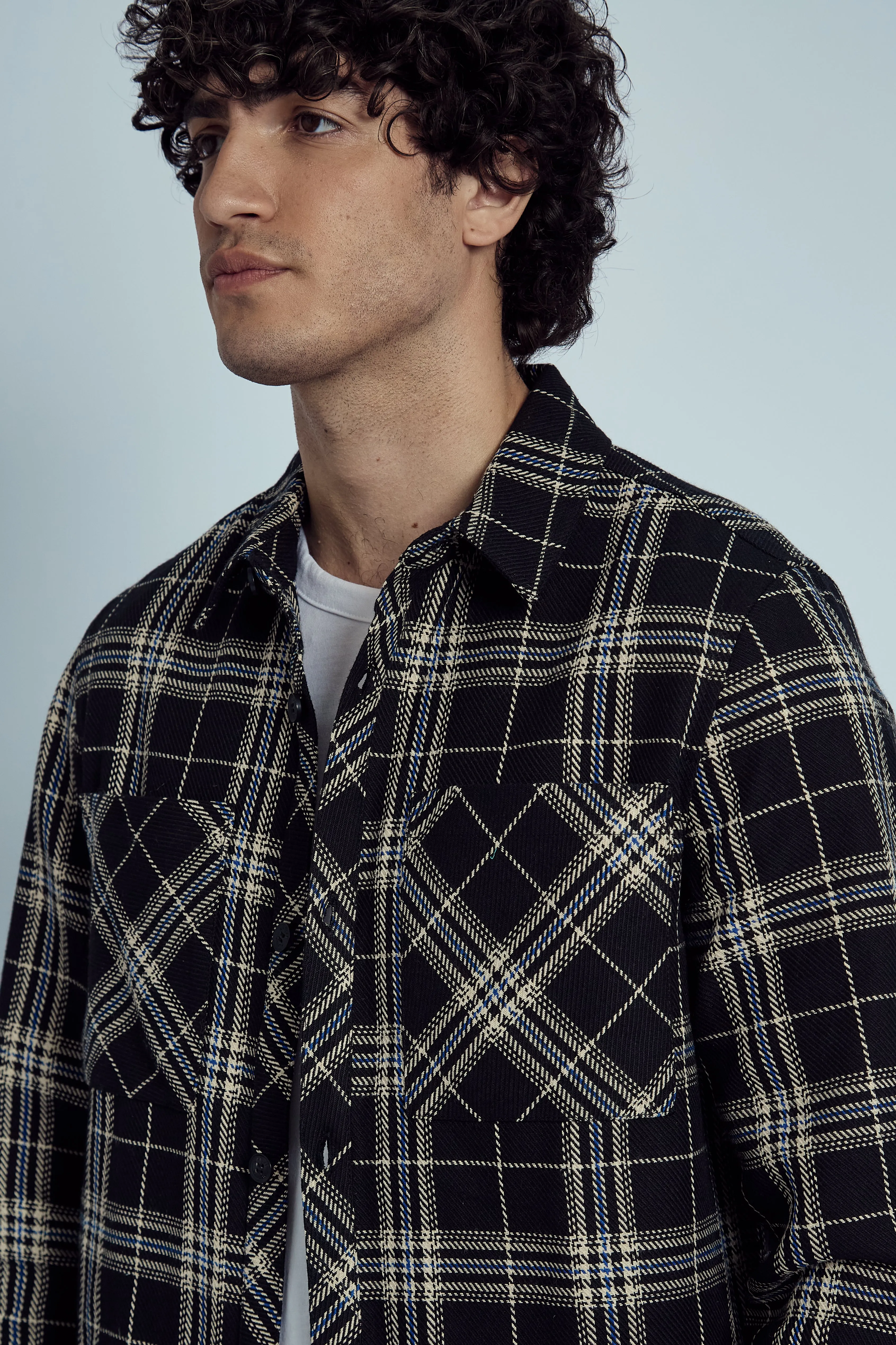 BRONWYN HEAVYWEIGHT CHECK OVERSHIRT