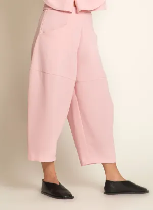 Cachuabi Tomato Tapered Billow Pocket Pant in Soft Pink