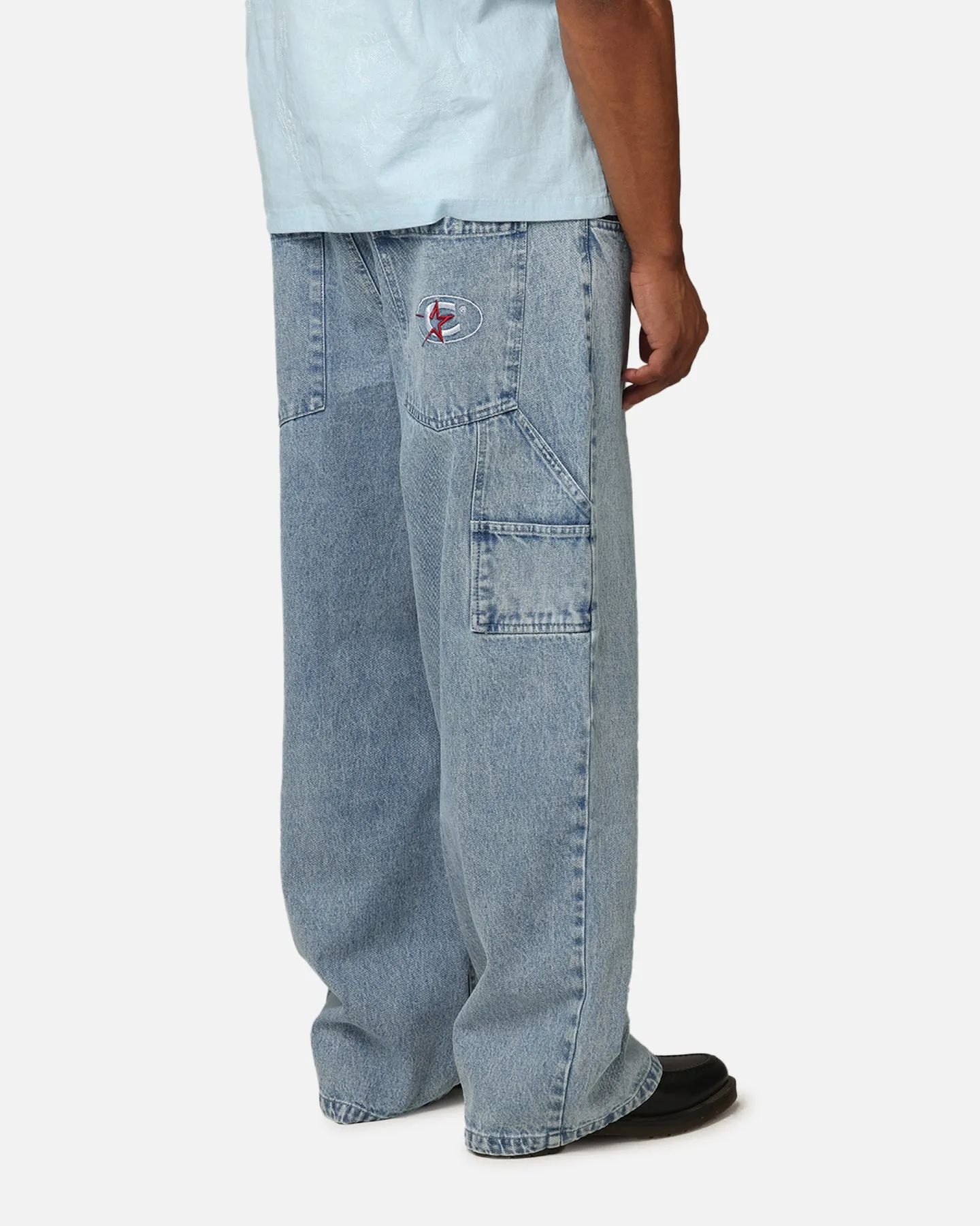 Carre Baggy Carpenter Jeans Light Blue Denim