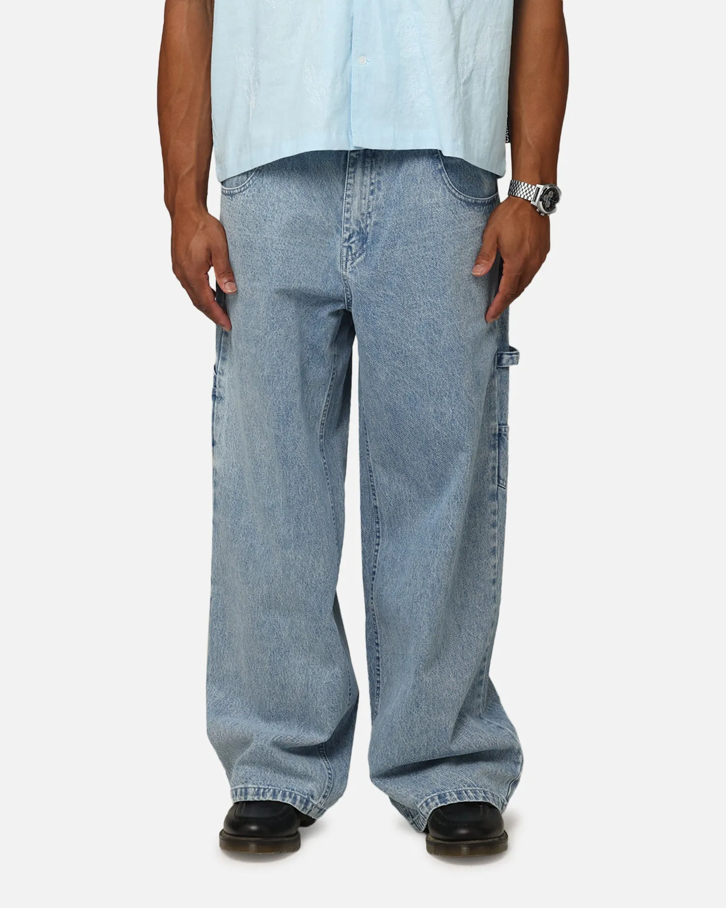 Carre Baggy Carpenter Jeans Light Blue Denim