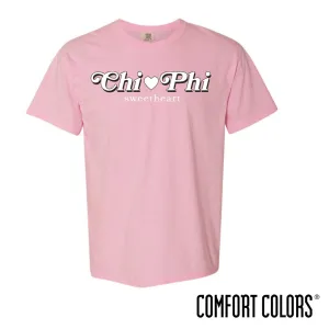 Chi Phi Comfort Colors Retro Sweetheart Tee