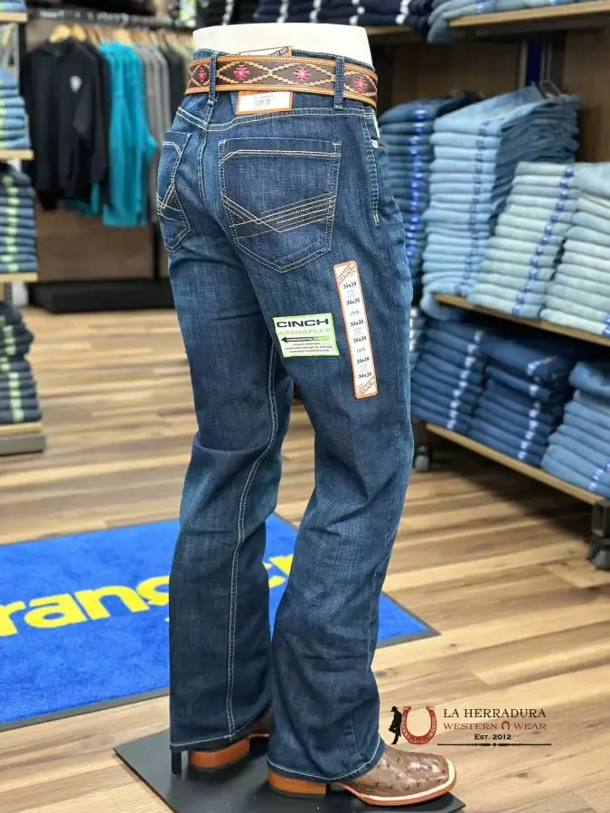 Cinch Jeans Ian Mid Rise, Slim, Boot Cut Dark Blue