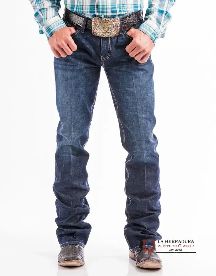 Cinch Jeans Ian Mid Rise, Slim, Boot Cut Dark Blue