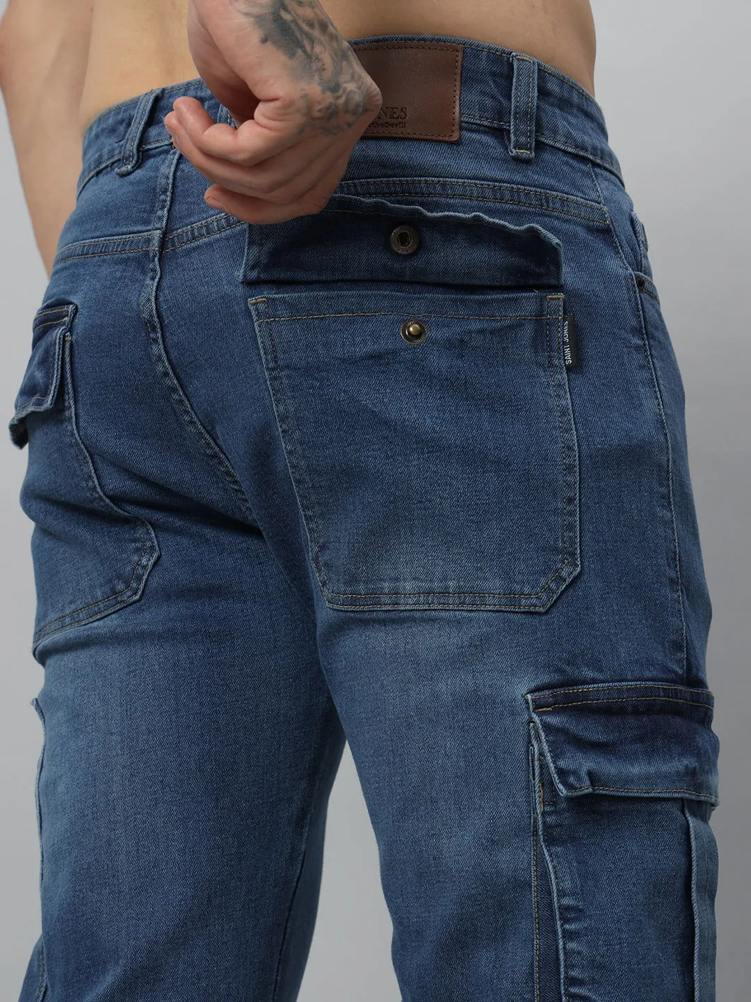 Classic blue utility jeans