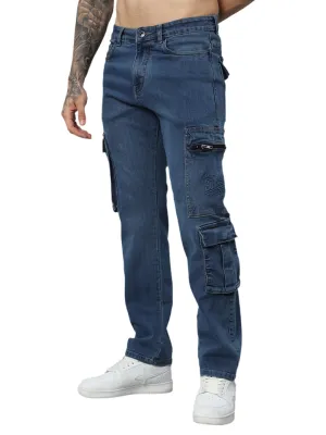 Classic blue utility jeans