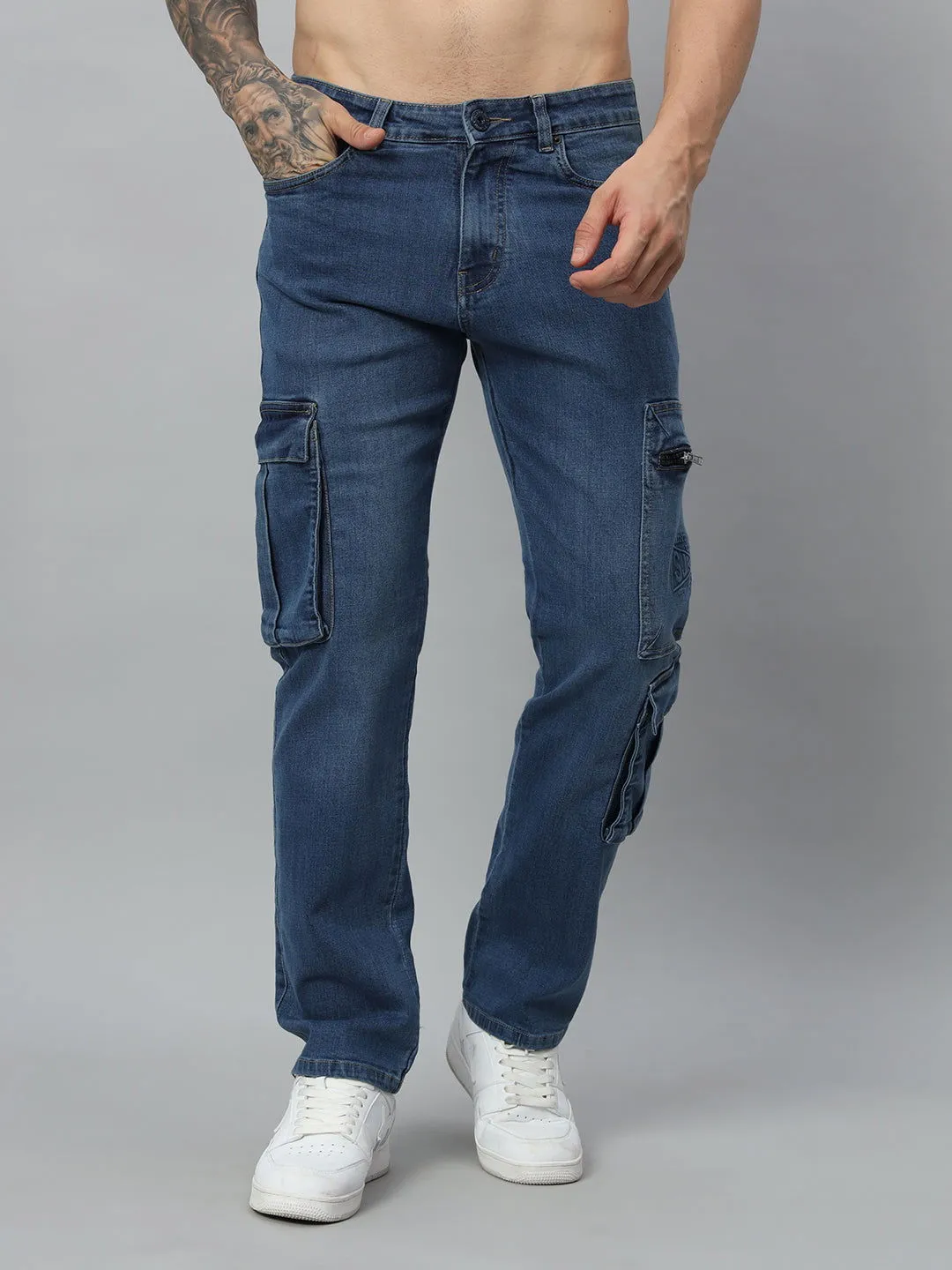 Classic blue utility jeans