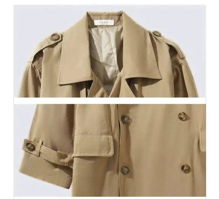 Classic-fit Double-Breasted Trench Coat