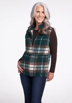 Colbie Vest • Final Sale Deals! - Espresso Plaid