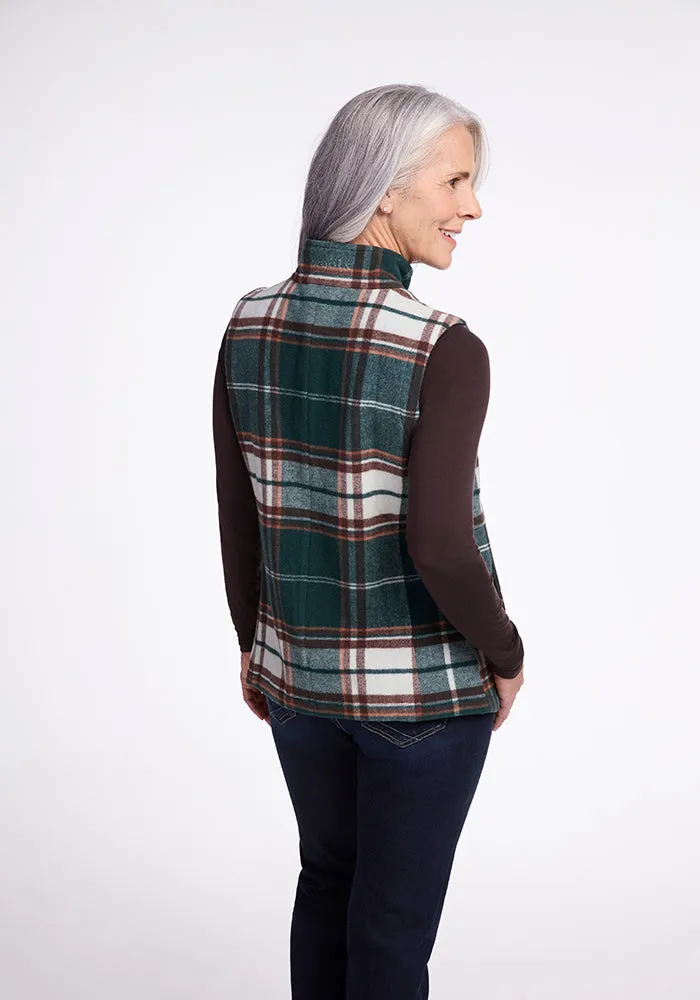 Colbie Vest • Final Sale Deals! - Espresso Plaid