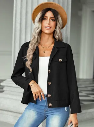 Corduroy Fashion Button Jacket