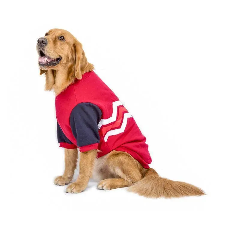 Cotton Big Dog Wave Sweater - Pet Leisure Sweater