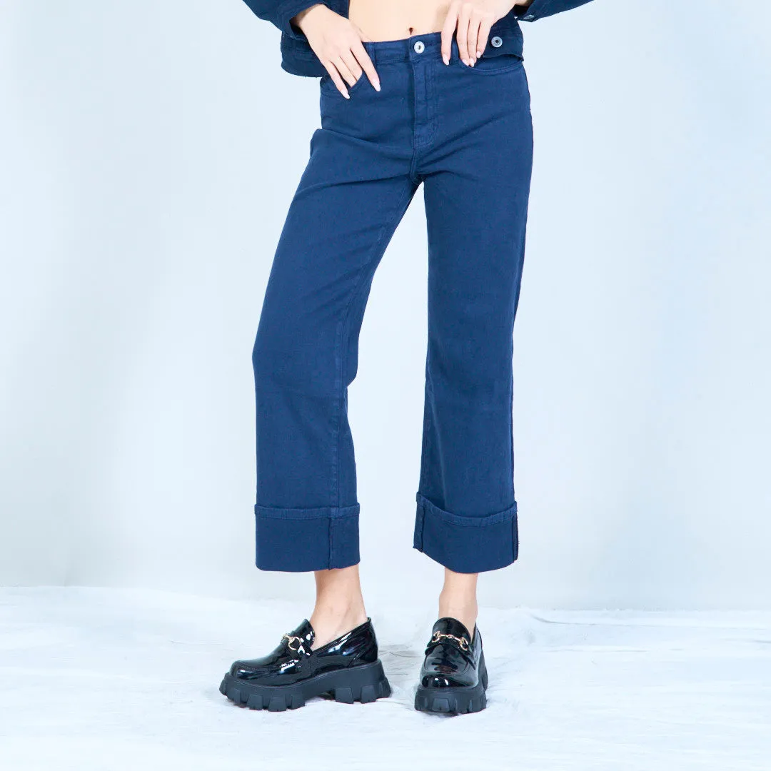 Cropped straight-leg pants wholesale