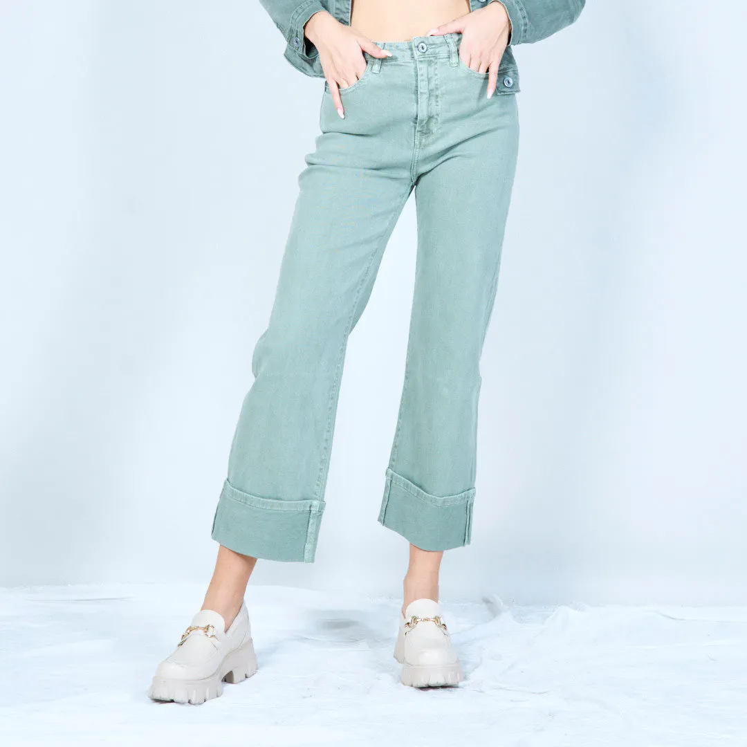 Cropped straight-leg pants wholesale