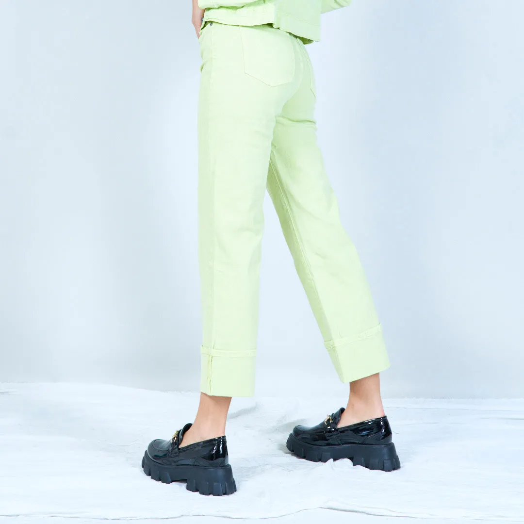 Cropped straight-leg pants wholesale