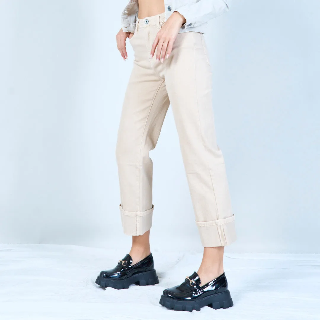 Cropped straight-leg pants wholesale