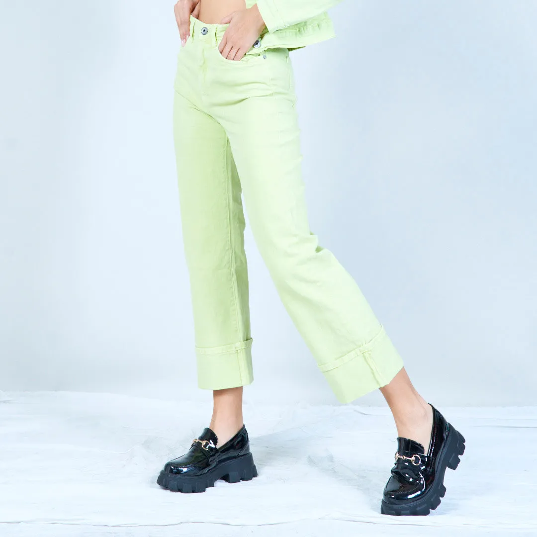 Cropped straight-leg pants wholesale