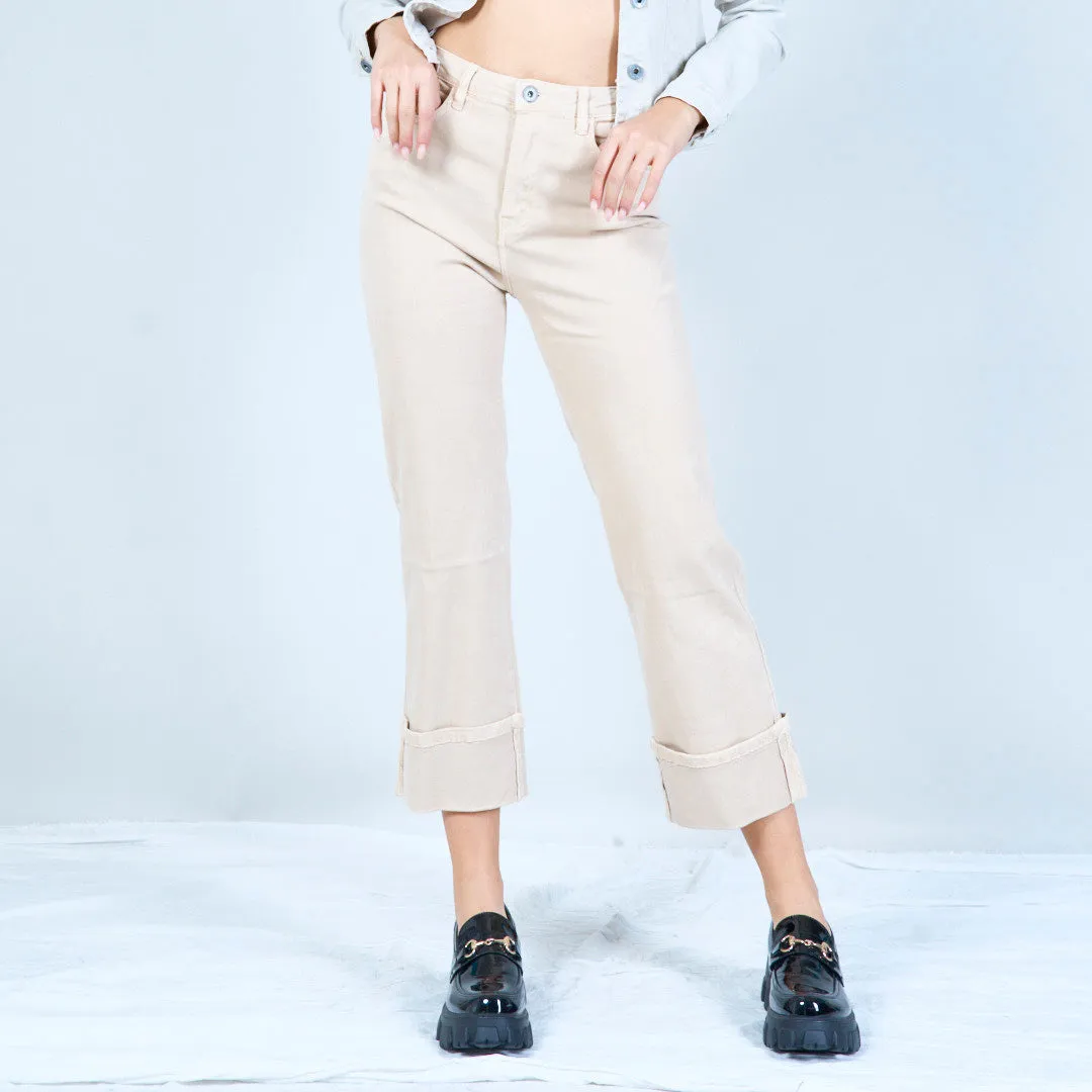 Cropped straight-leg pants wholesale