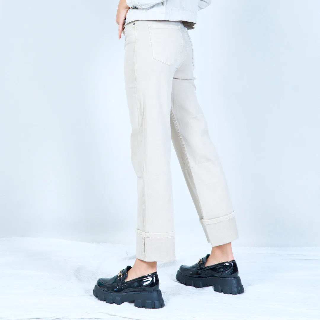 Cropped straight-leg pants wholesale