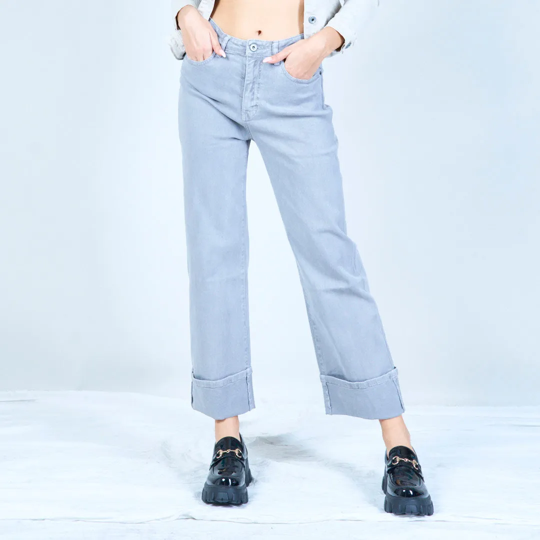 Cropped straight-leg pants wholesale