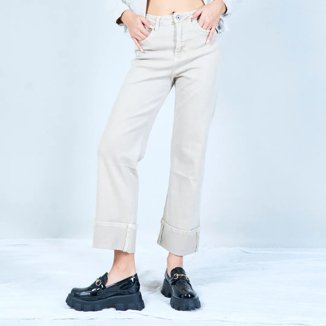 Cropped straight-leg pants wholesale