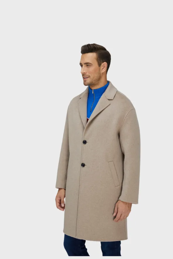 Dazzling Wool-Blend Overcoat