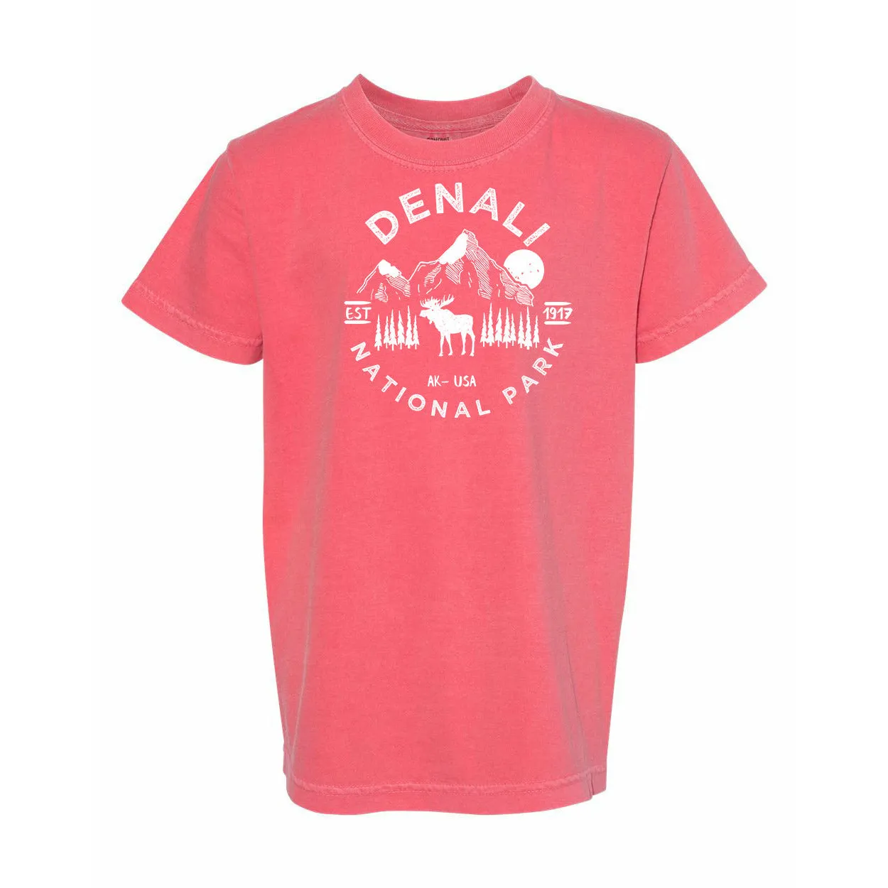 Denali National Park Youth Comfort Colors T shirt