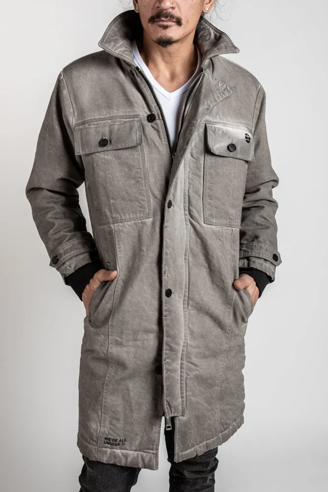 Denim Coat - Grey