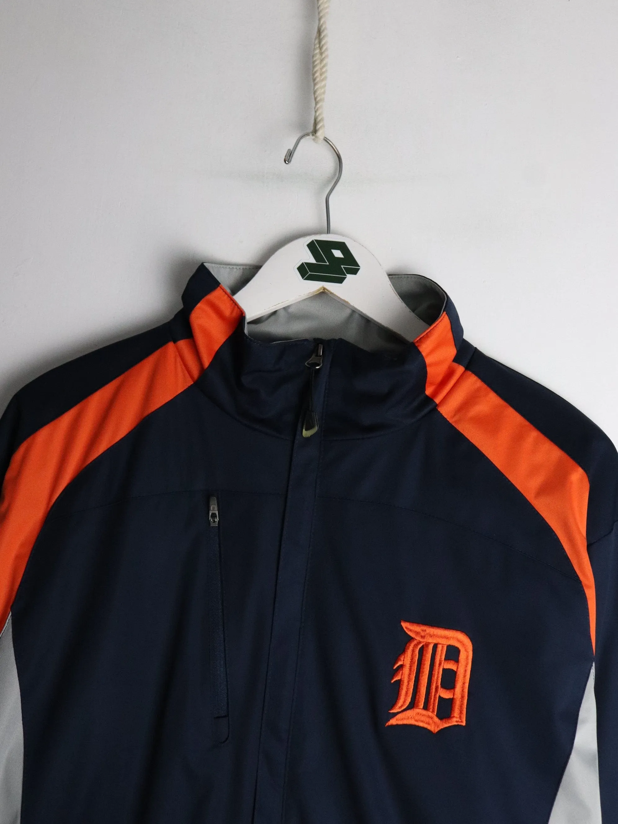 Detroit Tigers Windbreaker Mens XL Blue MLB