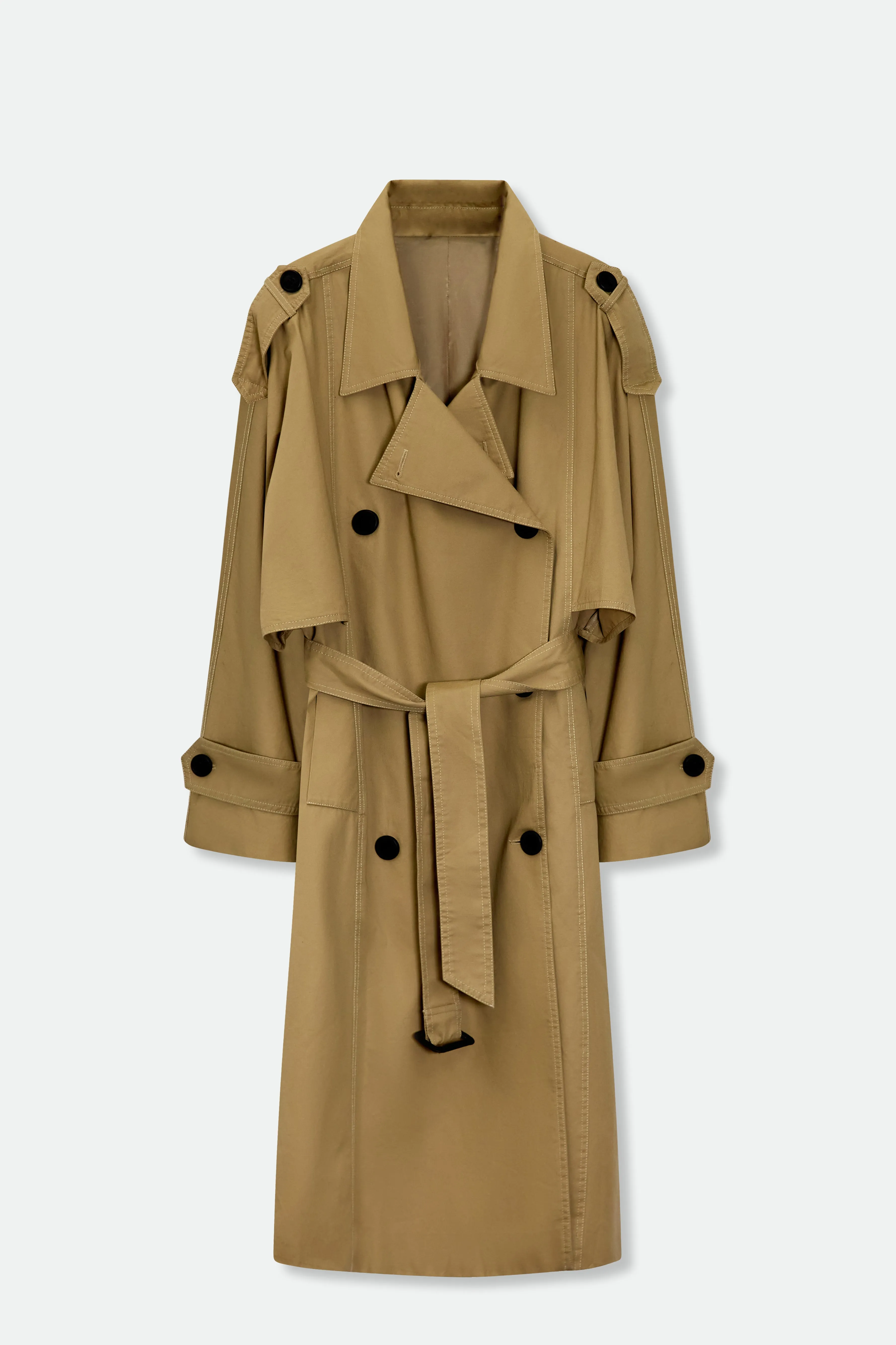 DOUBLE-BREASTED CLASSIC TRENCH COAT