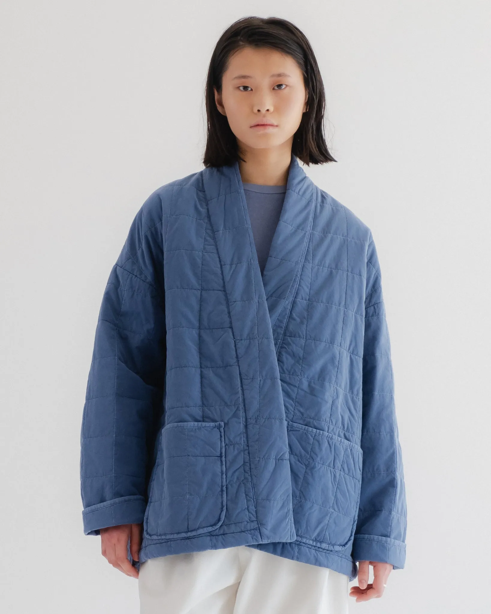 Edo Jacket Cotton Quilt Infinity Blue