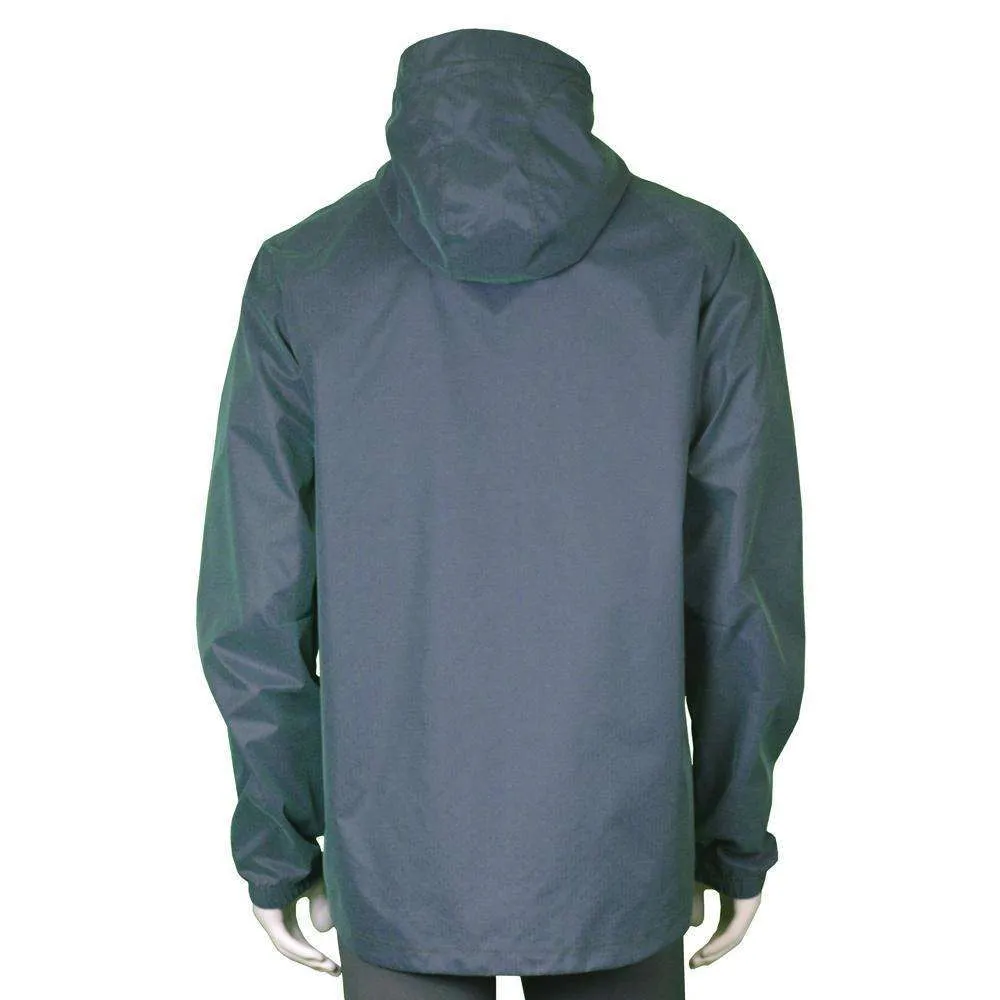 FINAL SALE: Reflective Unisex Half-Zip Anorak in Green/Purple Shimmer