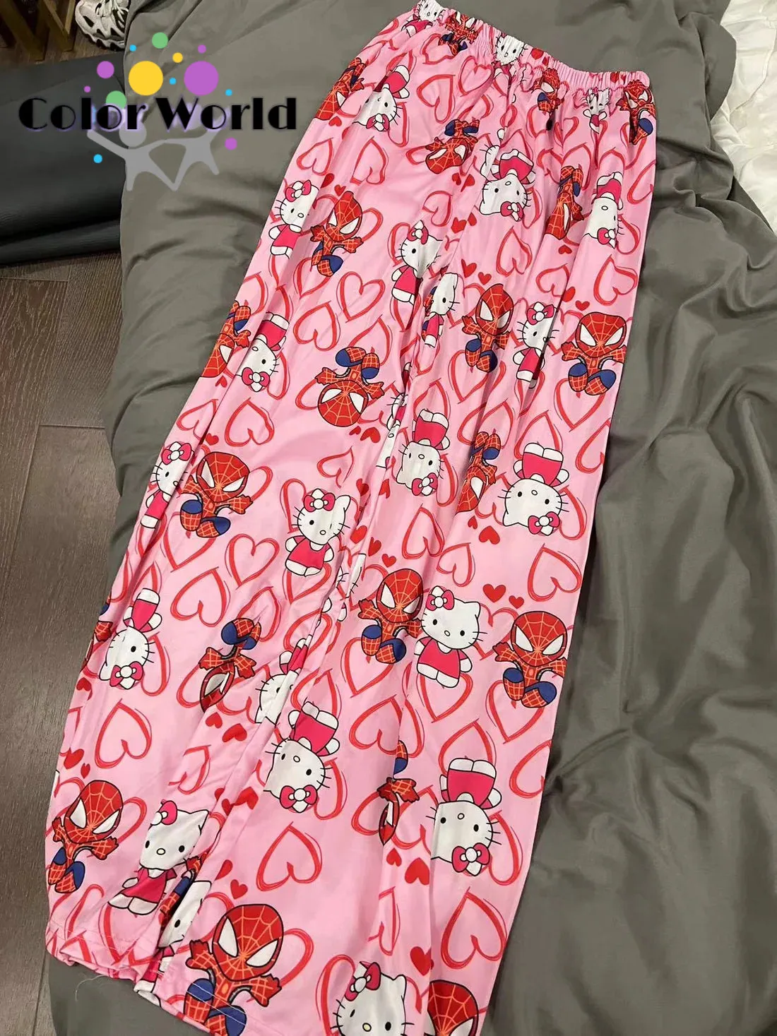 Hellokitty Spiderman Pajama Pants Sleepwear