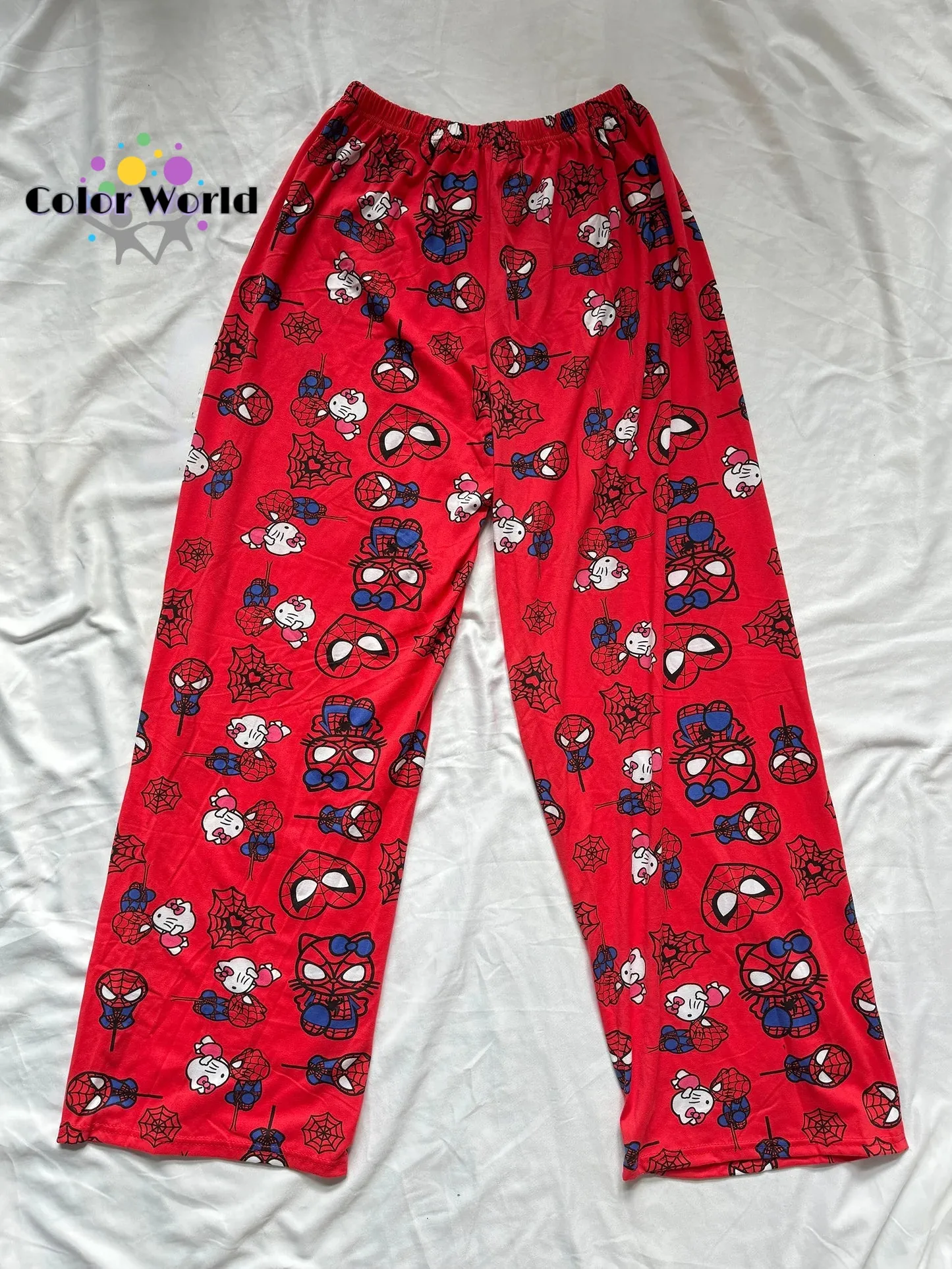 Hellokitty Spiderman Pajama Pants Sleepwear