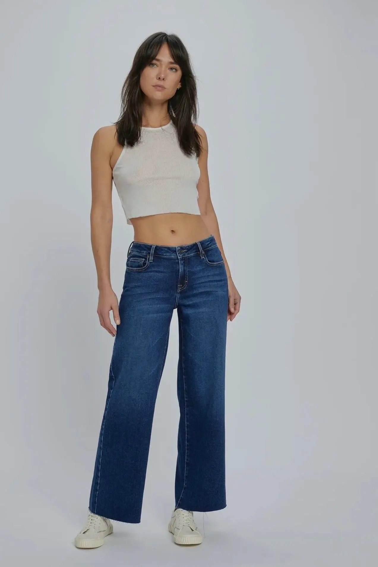 HIDDEN Nori Mid Rise Wide Leg Jean