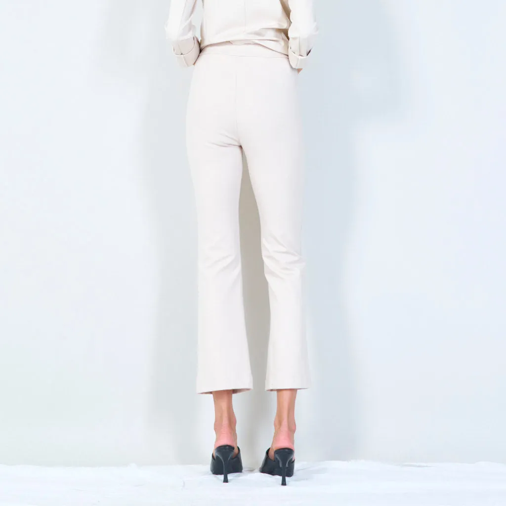 High-waisted straight leg trousers wholesale