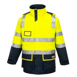 Huski Flash Hi Vis 2 Tone Flame Resistant Jacket (Yel/Nav) K8154