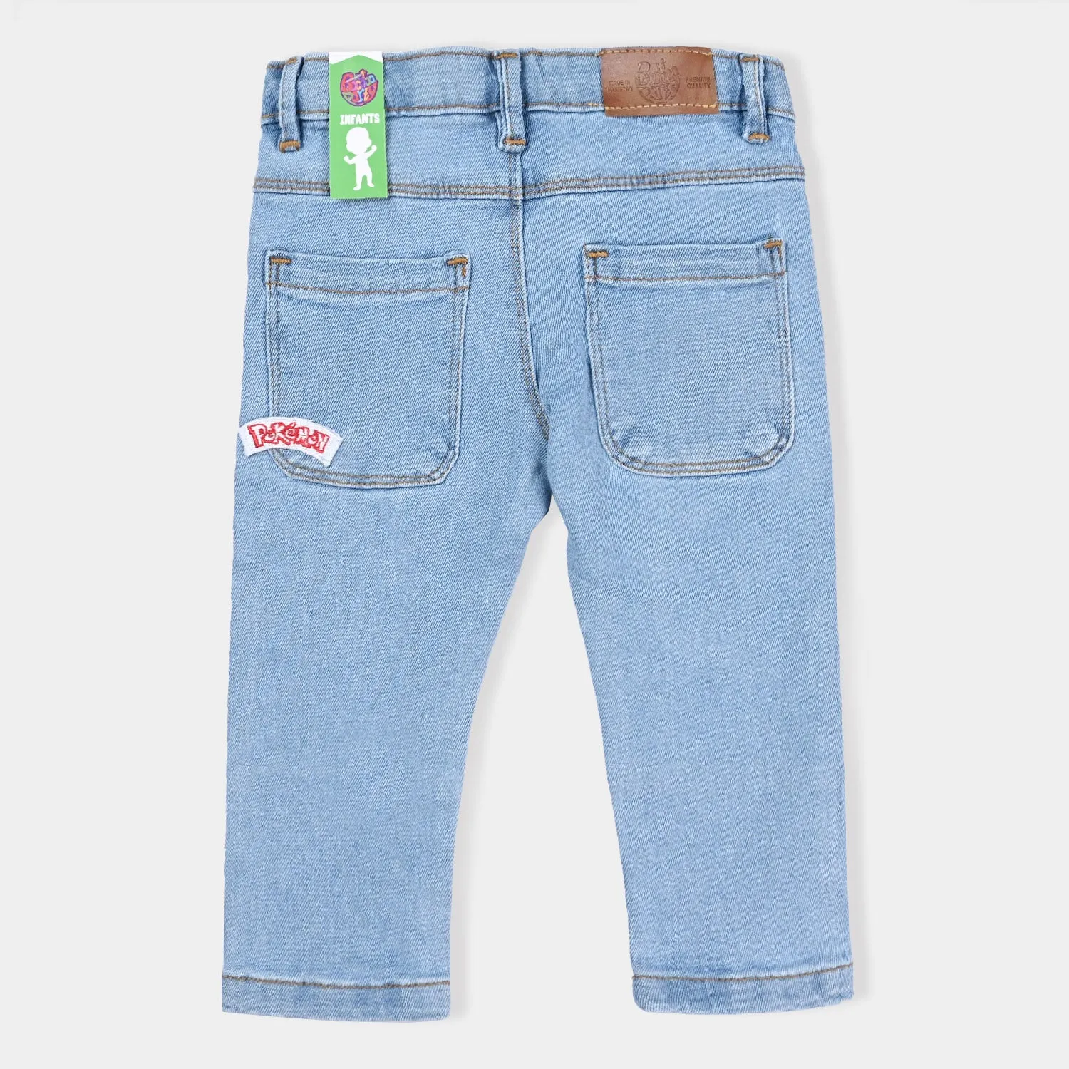 Infant Boys Denim Stretch Pant-DARK BLUE